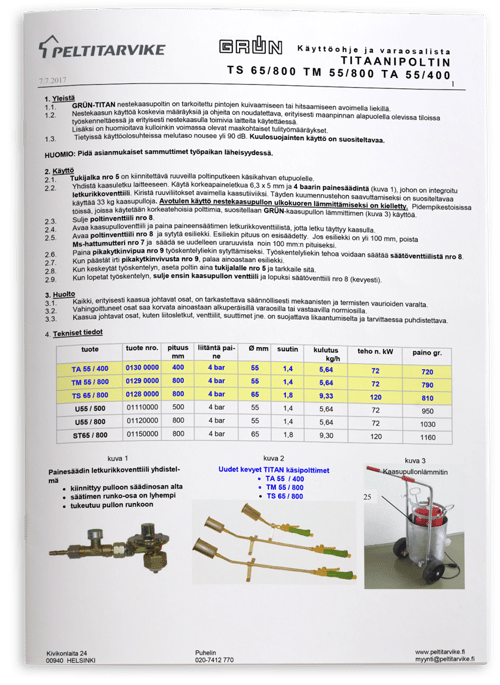 Peltitarvike-kayttoohje-titaanipoltin-TS65-TM55-TA55