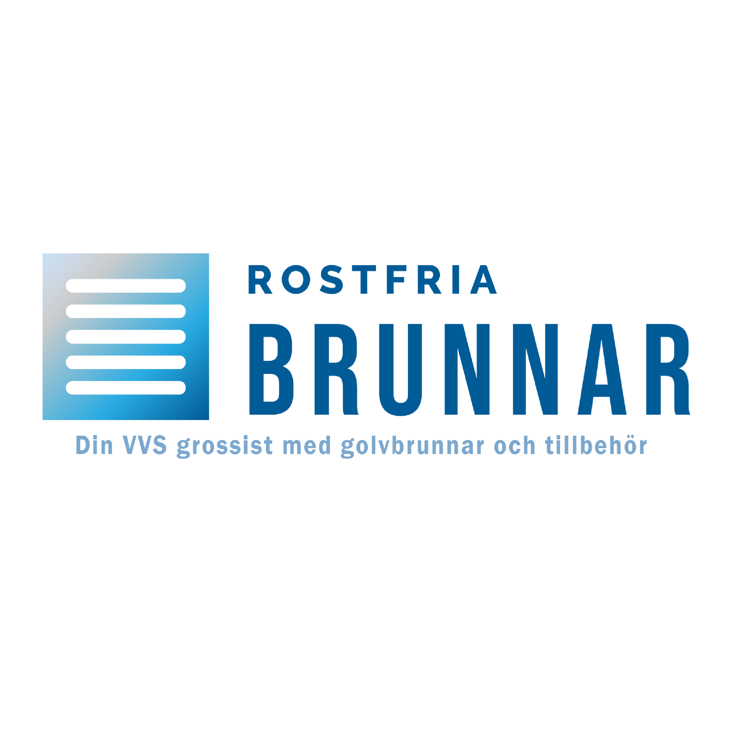 Rostfria Brunnar logo sloganilla