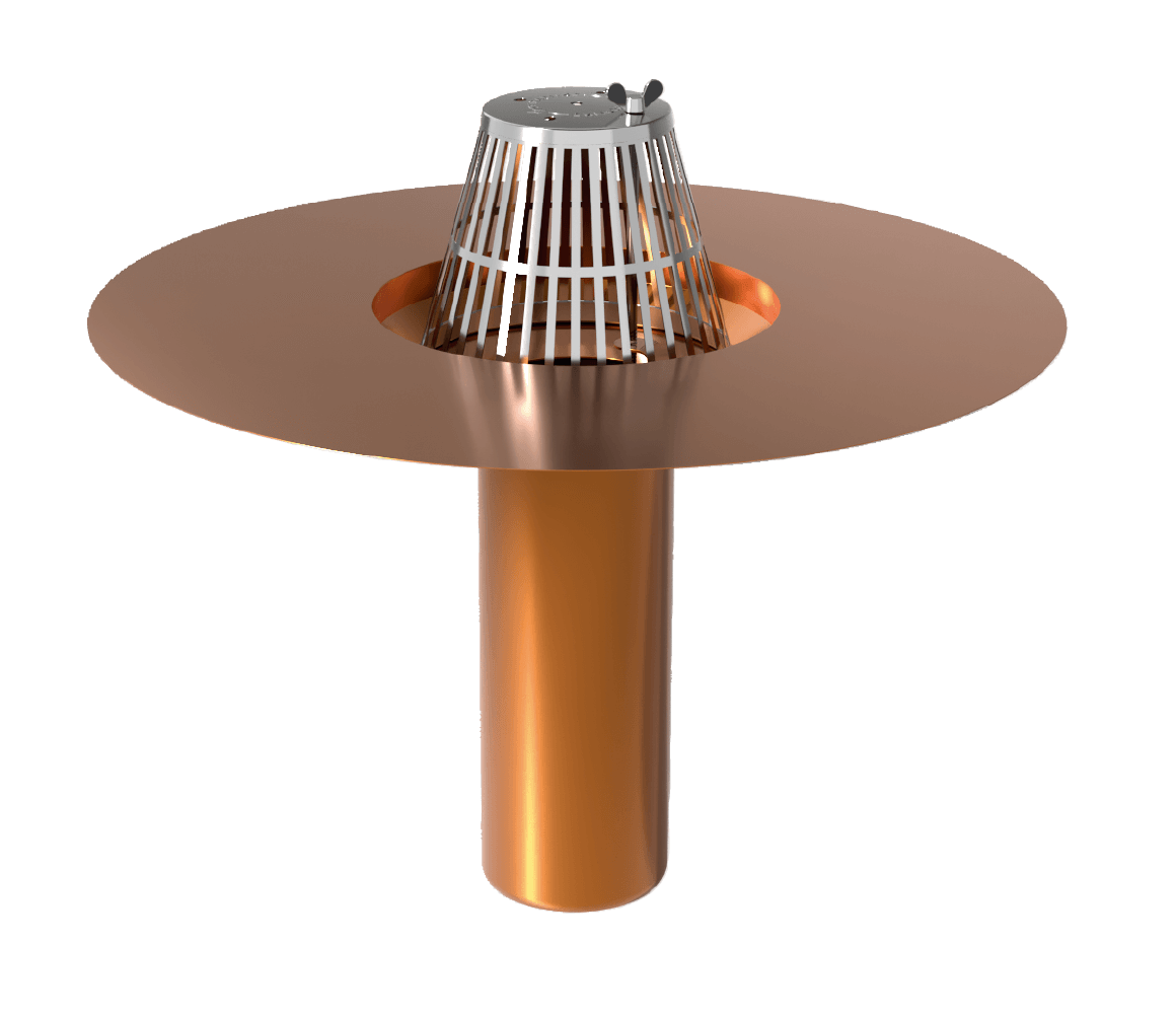 Roof drain A copper