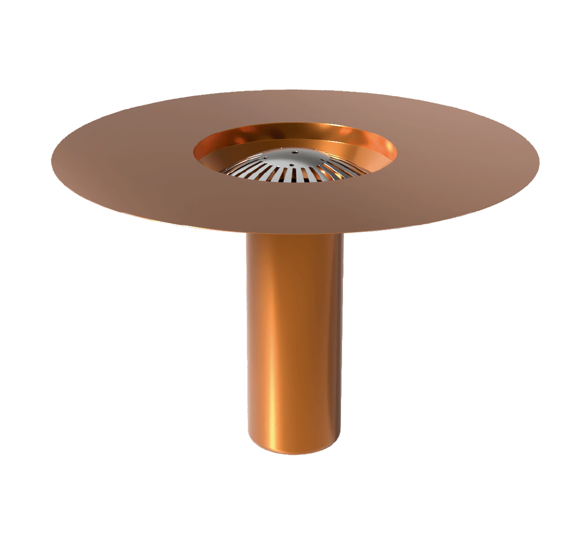 Roof drain B copper
