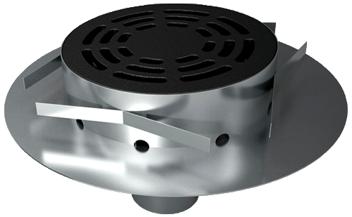 Drain for concrete decks