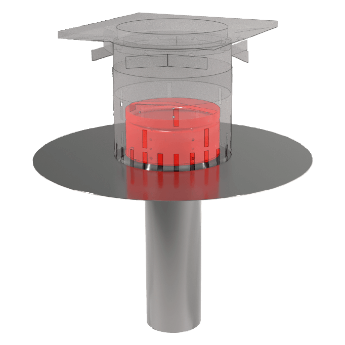 LTSK screen structure for traffic deck with sand bucket