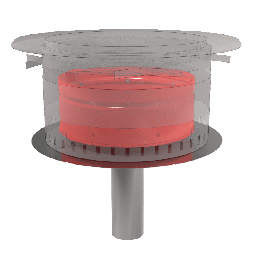 Screen structure for traffic deck with sand bucket