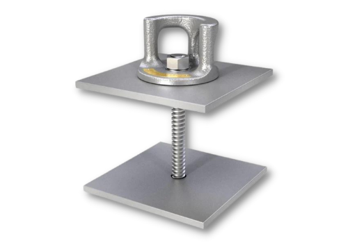 Roof bollards, foot bridges and safety cable systems