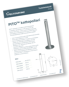 PITO kattopollari tuotetietokortti mockup