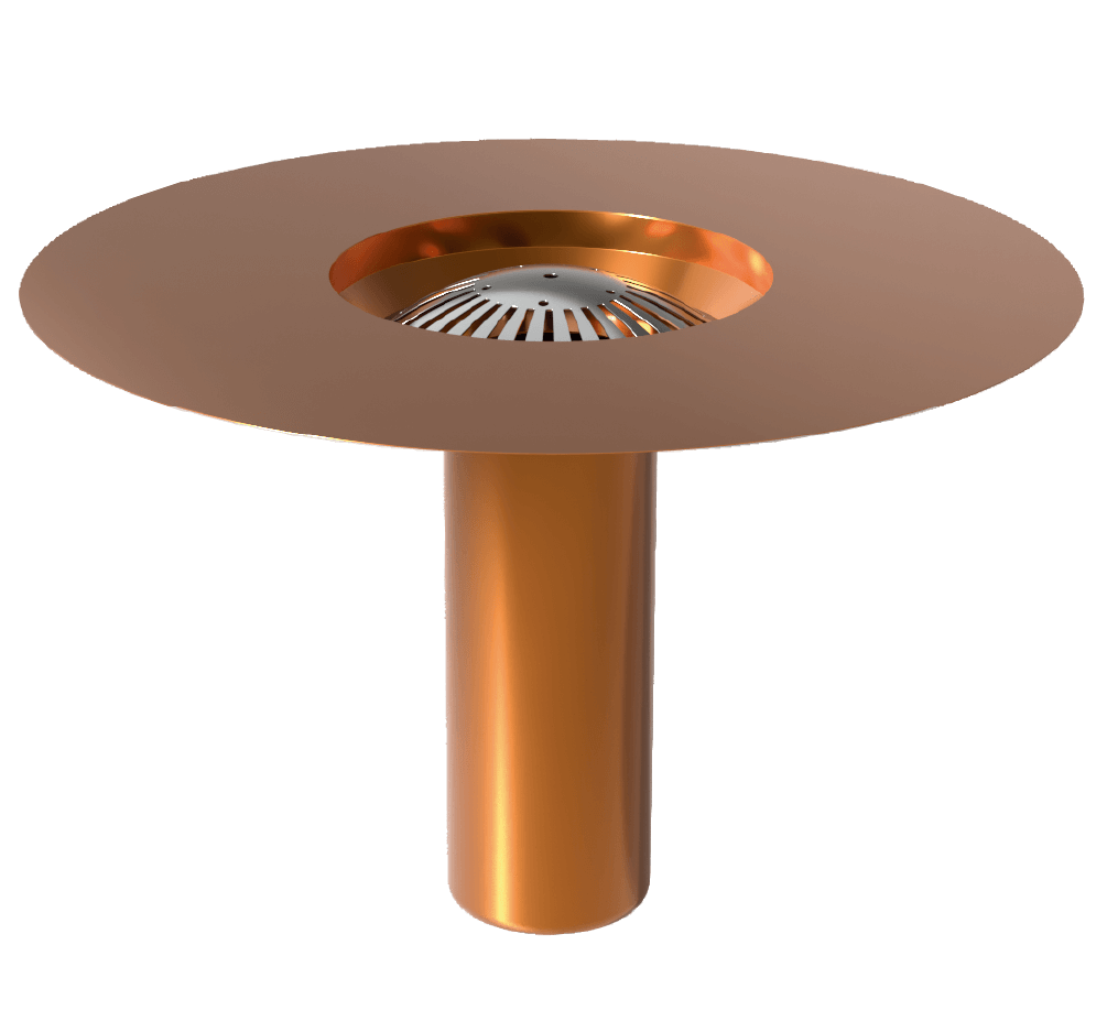 Roof drain B copper