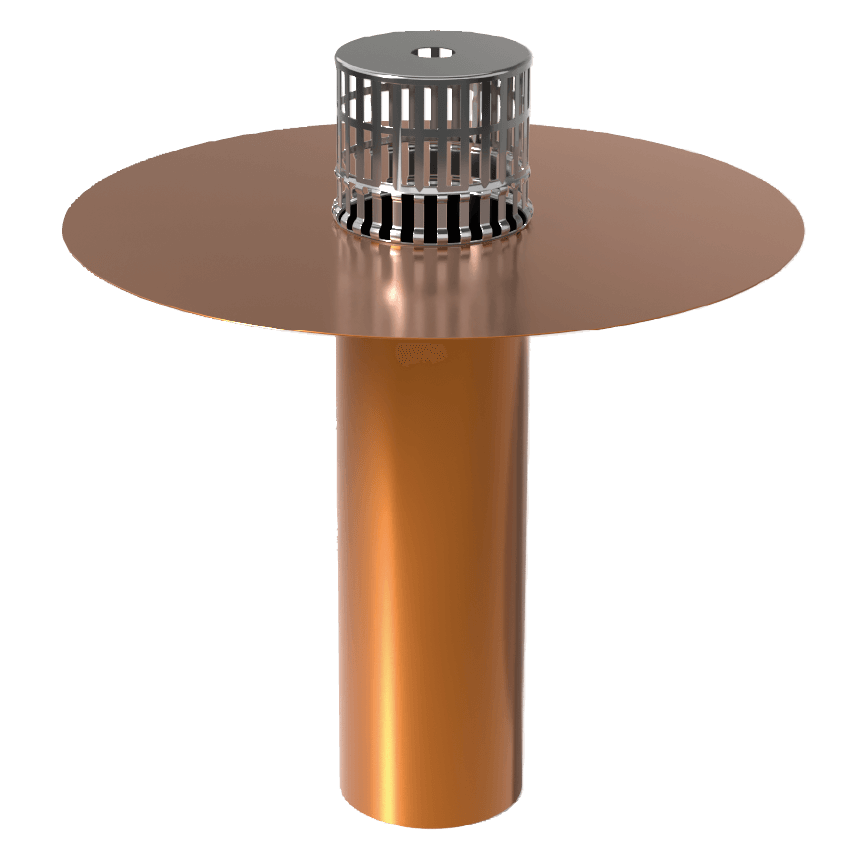 Roof drain C copper
