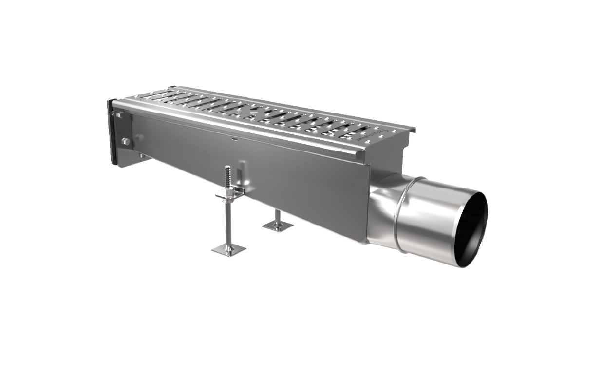 DryLine Modular channel drain end outlet