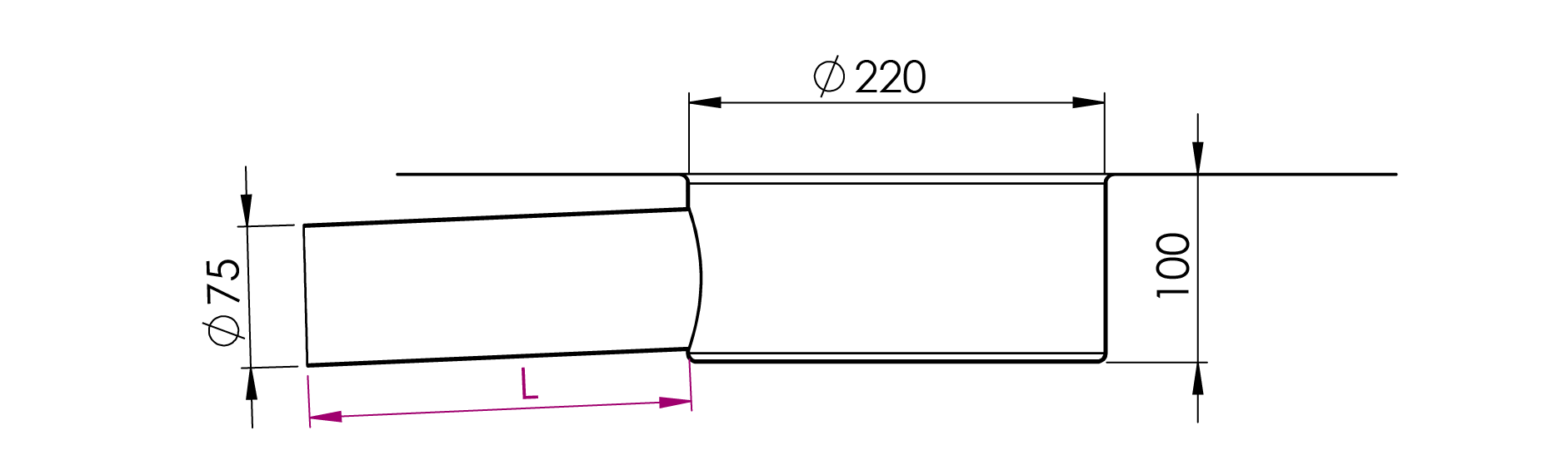 Peltitarvike inverted structure drain KK dimensions
