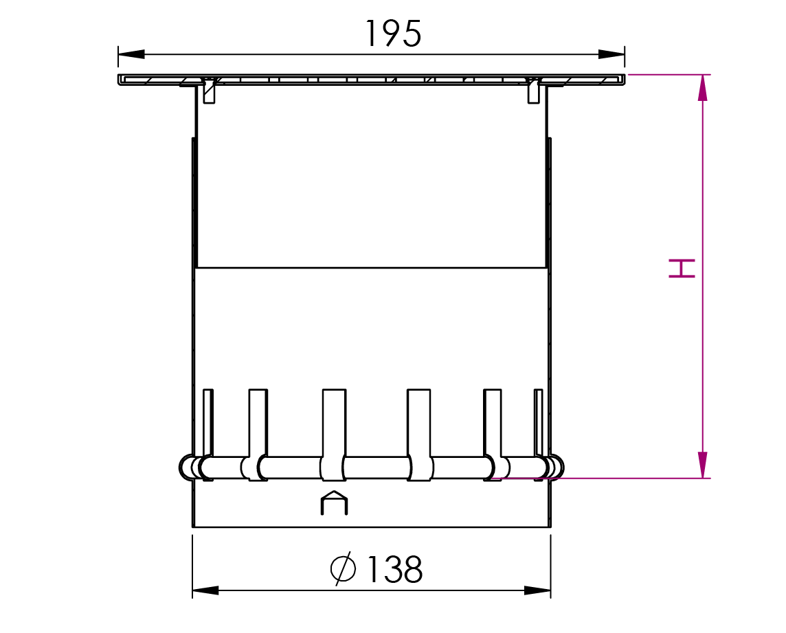 Peltitarvike parveketason sihtirakenne mittakuva 2025