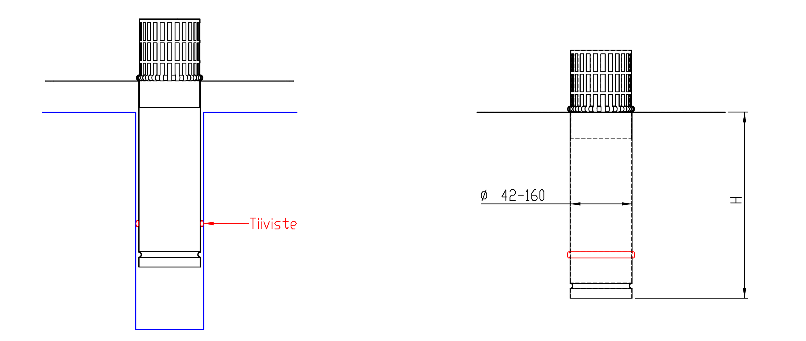 Peltitarvike saneerauskaivo C mittakuva