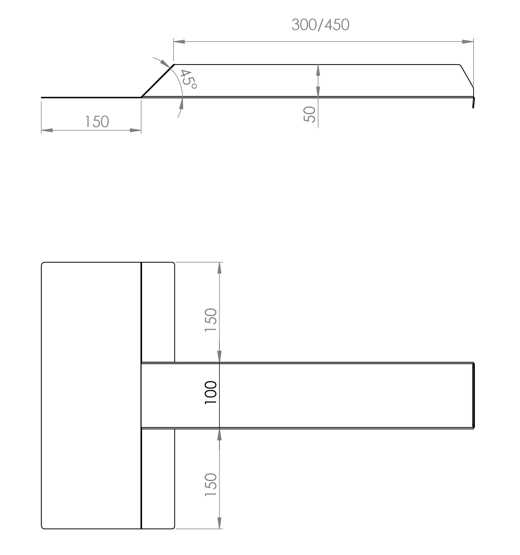 Peltitarvike ulosheittäjä avo mittakuva