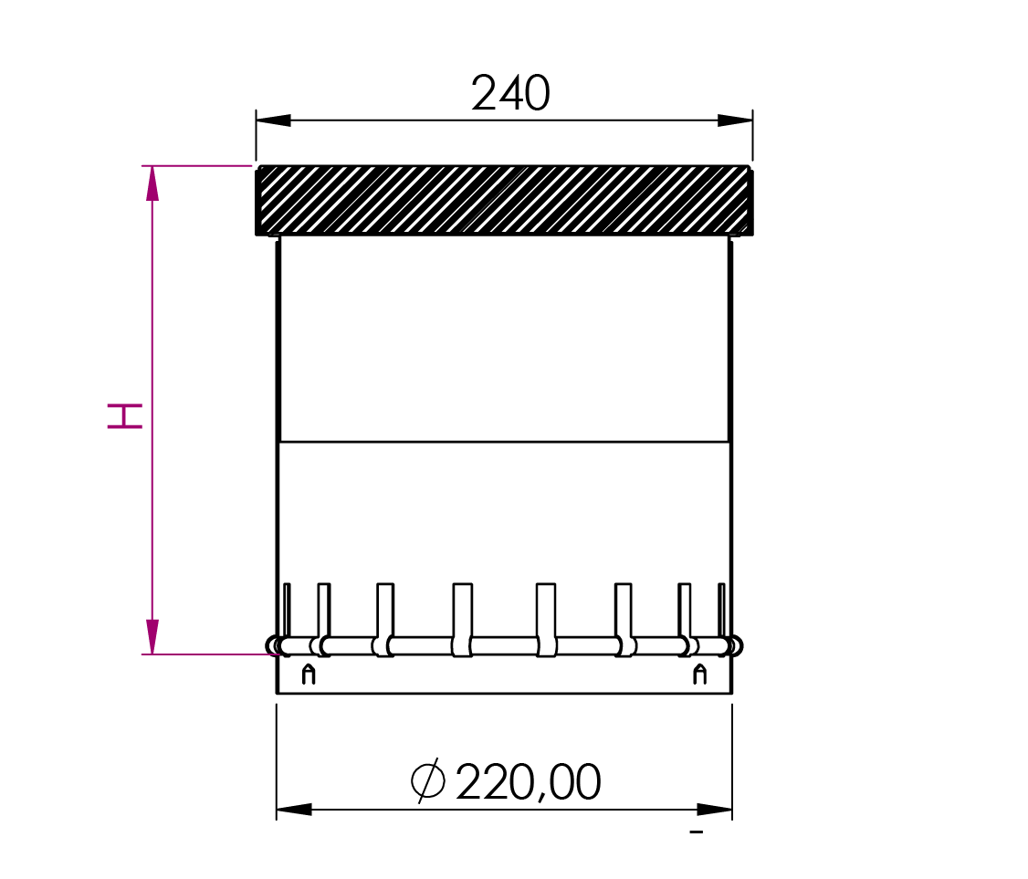 Peltitarvike viherkaton sihtirakenne mittakuva 2025