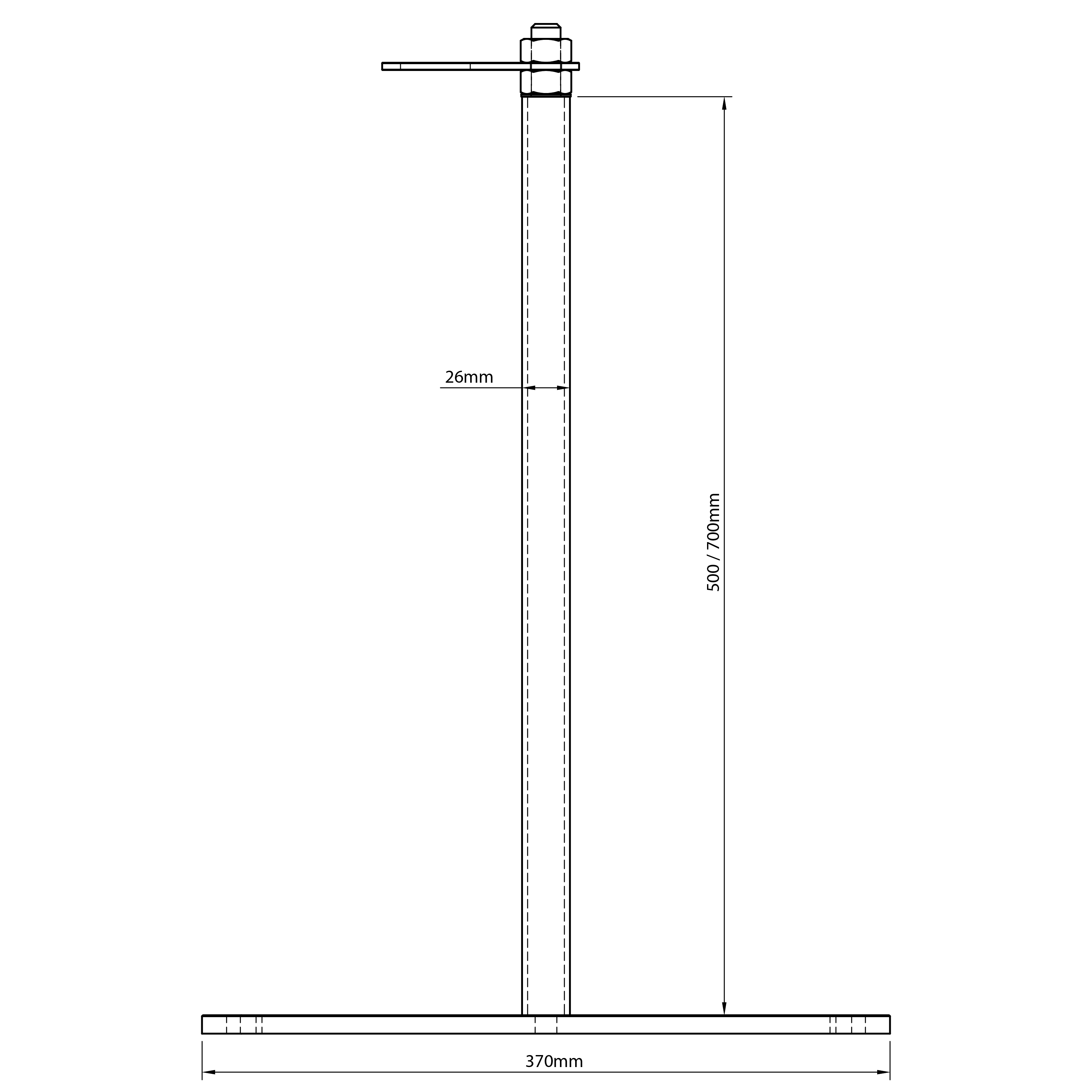 PITO Variant K kattopollari mittakuva